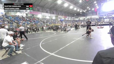 62 lbs Round Of 16 - Klayton Candelaria, Pagosa Springs vs Adam Santillanes, Ranch Hand Wrestling
