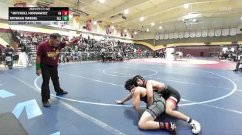 150 lbs Champ. Round 3 - Esteban Oregel, Hillcrest vs Mitchell Hernandez, Palm Desert