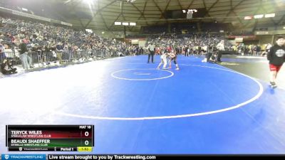 97 lbs Champ. Round 1 - Beaudi Shaeffer, Othello Wrestling Club vs Teryck Wiles, Steelclaw Wrestling Club