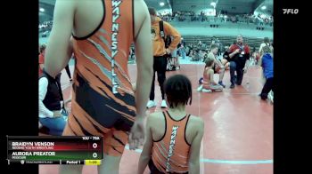 75A Quarterfinal - Braidyn Venson, Neosho Youth Wrestling vs Aurora Preator, Missouri