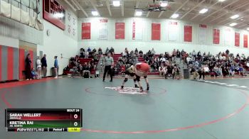 120 lbs Quarterfinal - Kretina Rai, Ak. North vs Sarah Wellert, Orrville
