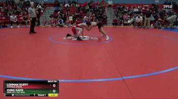 120 lbs Quarterfinal - Lohman Duffy, Dubuque Senior vs Chris Davis, Iowa City, City High