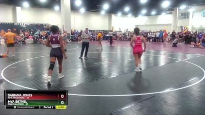 155 lbs Semis & Wb (16 Team) - Mya Bethel, MIAMI ALLSTARS vs Sariana Jones, Pink Predators