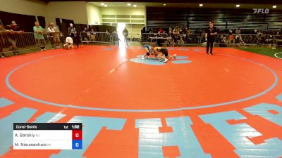 100 lbs Consolation - Alexandria Barskiy, NJ vs Madison Nieuwenhuis, MI