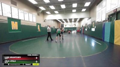 113 lbs Cons. Round 2 - Cruz Ayala, Helix vs Luke Kruntchev, Mavs