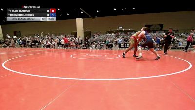 285 lbs 3rd Place Match - Tyler Blanton, OK vs Redmond Lindsey, OK