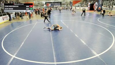 Junior Boys - 132 lbs Champ. Round 2 - Zyan Westbrook, Big Game Wrestling Club vs Jack Hooe, Honey Badger Wrestling Club