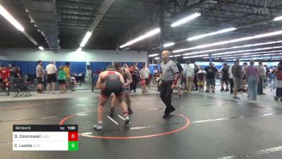 210 lbs Rr Rnd 5 - Danny Zmorowski, Lake Catholic vs Cody Landis, Elco