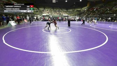 122 lbs Quarterfinal - Anthony Castillo, Central vs Sergio Valencia, Farmersville