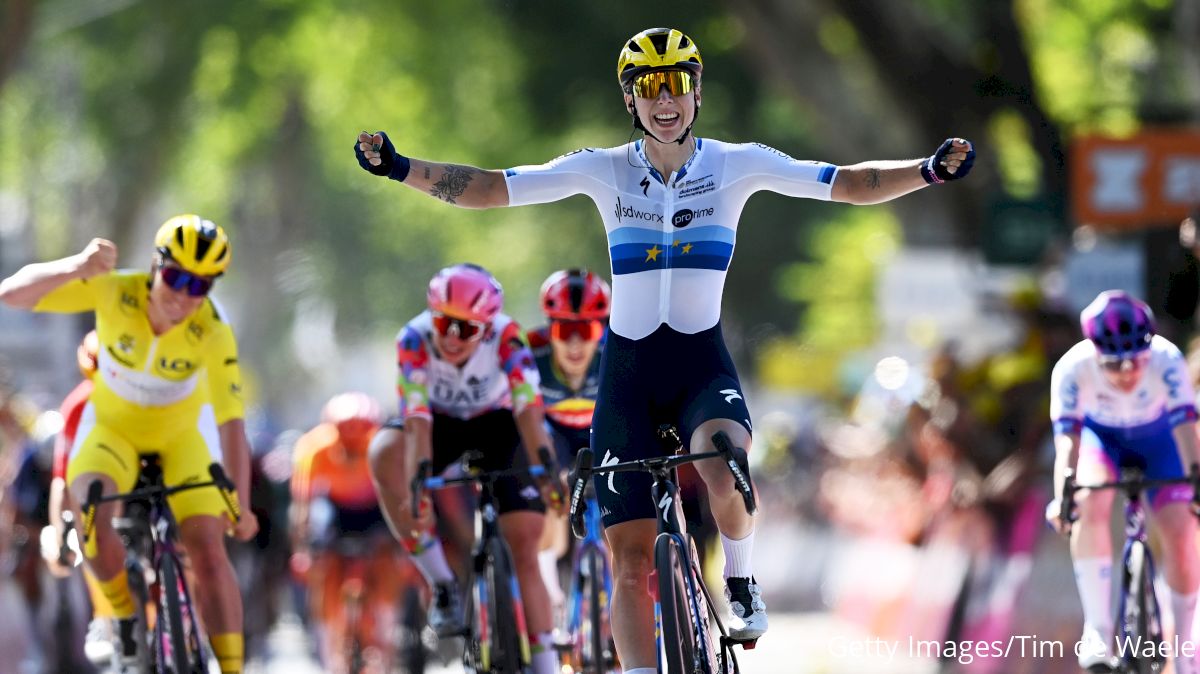 Wiebes Sprints To Win In Stage 3 Of Tour de France Femmes 2023 avec Zwift