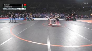 4A/3A/2A/1A Girls 100 3rd Place Match - Eilie May, La Grande Girls vs Kassidy Zajic, Sweet Home Girls