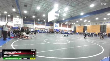113 lbs Champ. Round 1 - Luke Villarreal, Redwood vs Jordan Daszynski, Orange Lutheran