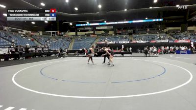 160 lbs Champ. Round 2 - Vida Boskovic, Southern Oregon vs Shannon Workinger, Evergreen State
