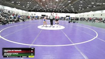 140 lbs Semifinal - Sevreign Aumua, Grain Valley vs Trysten Rittberger, Yukon