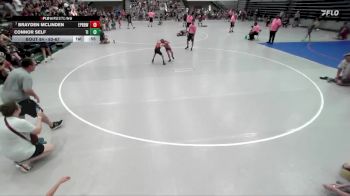 63-67 lbs Cons. Round 1 - Brayden McLinden, East Peoria River Bandits Wres vs Connor Self, Team Intensity