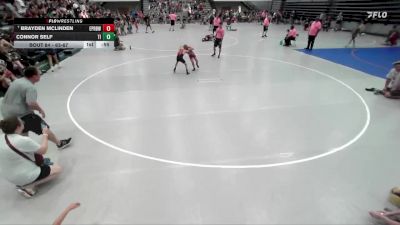 63-67 lbs Cons. Round 1 - Brayden McLinden, East Peoria River Bandits Wres vs Connor Self, Team Intensity