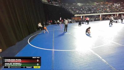 63 lbs Round 3 - Hadlee Worrell, Big Game Wrestling Club vs Charleigh Pudil, Big Game Wrestling Club