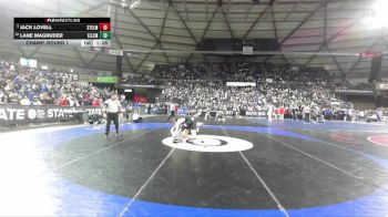 Boys 2A 144 lbs Champ. Round 1 - Lane Magruder, Ellensburg vs Jack Lovell, Steilacoom