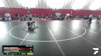 170 lbs Cons. Semi - Logan Schwinger, Wisconsin vs Gavin Hinderman, Sarbacker Wrestling Academy