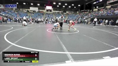 88 lbs Cons. Round 1 - Brendon Burns, Kansas Young Guns Wrestling Cl vs Larry Bryant, Thunderbird Wrestling Club