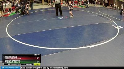 50 lbs Cons. Round 4 - Asher Hood, Charger Wrestling Club vs Zyher Kamanu, LV Bear Wrestling Club