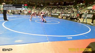 110 lbs Consi Of 8 #2 - Denver Wolf, Cowboy Wrestling Club vs Stone Helmrichs, Immortal Athletics WC