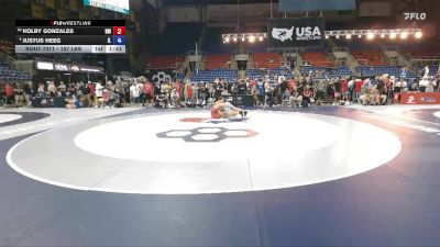 157 lbs Champ. Rd Of 32 - Kolby Gonzales, NM vs Justus Heeg, IL