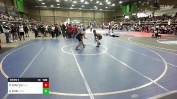 172 lbs Rr Rnd 1 - Christian Astorga, Brush Wrestling Club vs Aiden Klotz, Kremmling