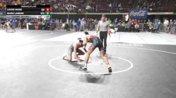 D 1 144 lbs Champ. Round 1 - Mark Lamere, St. Paul`s vs Locke Ware, Central - B.R.