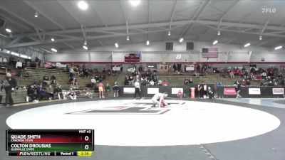 125 lbs Cons. Round 7 - Quade Smith, Chadron State vs Colton Drousias, Glenville State