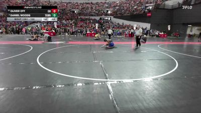 150 lbs Champ. Round 2 - Daniel Woods, Toss Em Up Wrestling Academy vs Oliver Ott, Chilton-Hilbert