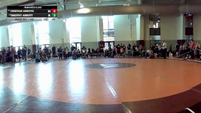 132 lbs Quarterfinal - Timothy Abbott, McLean Lions vs Cristian Arroyo, Warren County Middle School