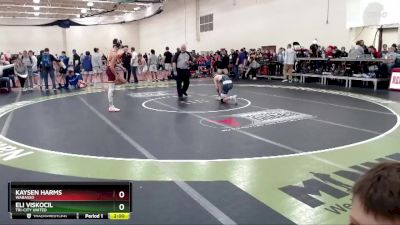 127 lbs Champ. Round 1 - Kaysen Harms, Wabasso vs Eli Viskocil, Tri-City United