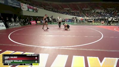 5A-190 lbs Champ. Round 1 - Uriel Valdez, Bend vs Gregory Wallace, Hillsboro