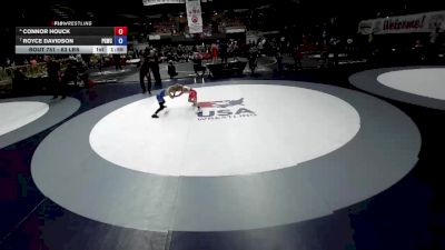 63 lbs 1st Place Match - Connor Houck vs Royce Davidson, Peterson Grapplers Wrestling Club