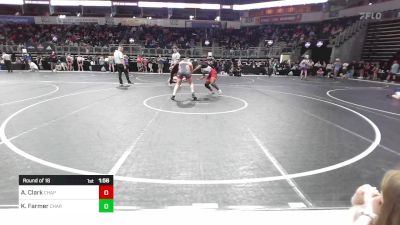 166.3-182.3 lbs Round Of 16 - Aziah Clark, Chapman Wrestling vs Kiernan Farmer, Charlies Angels (IL)