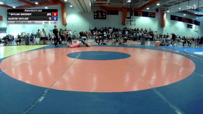 190 lbs Cons. Round 3 - Wylan Snoddy, Palm Wrestling Academy vs Austin Taylor, Team Cobra