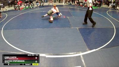 110 lbs Semifinal - Coen Curtis, Delta Wrestling Club vs Daxton Stephenson, Millard