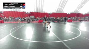 100 lbs Round 1 - Alexa Thomas, Avila Combat Laboratories vs Rosalie Kossman, Prairie Du Chien Wrestling Club
