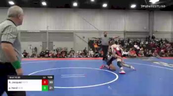 110 lbs Rr Rnd 7 - Alexsys Jacquez, Pomona Elite Girls vs Peyton Hand, Oklahoma Supergirls