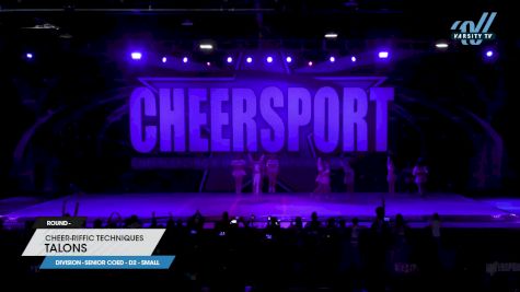 Cheer-riffic Techniques - Talons [2023 L4 Senior Coed - D2 - Small] 2023 CHEERSPORT National All Star Cheerleading Championship
