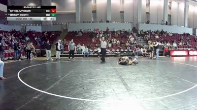 96 lbs Cons. Round 1 - Kyrie Johnson, Fort Defiance vs Brady Booth, Noke Wrestling RTC