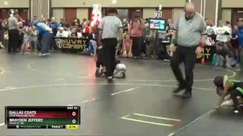 38 lbs Round 3 - Brayden Jeffery, Wildcat WC vs Dallas Coats, Peer Pressure Elite