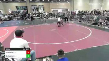 126 lbs Consi Of 4 - Angelo Lozado, Jefferson Saints vs Derrek Alcantar, Elite Force WC