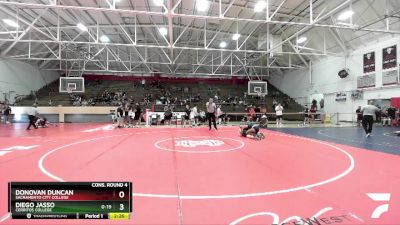 133 lbs Cons. Round 4 - Donovan Duncan, Sacramento City College vs Diego Jasso, Cerritos College