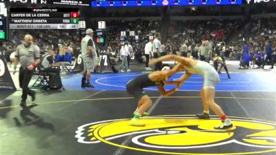 138 lbs Consi Of 16 #2 - Carter De La Cerna, Sutter (SJ) vs Matthew Orbeta, Poway (SD)