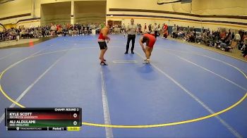 197 lbs Champ. Round 2 - Ali Aldulami, Ohio Wesleyan vs Kyle Scott, Rochester University