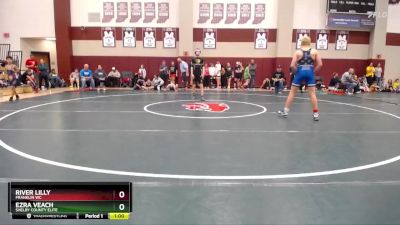 114-125 lbs Round 2 - Ezra Veach, Shelby County Elite vs River Lilly, Franklin WC