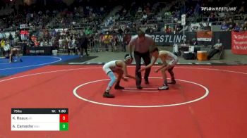 76 lbs Prelims - Kael Reaux, Jr. Spartans vs Aaron Camacho, Bolingbrook Jr Raiders