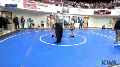 100 lbs Rr Rnd 1 - Aubrie Smittle, Wagoner Takedown Club vs Payton Brashers, Gentry Youth Wrestling